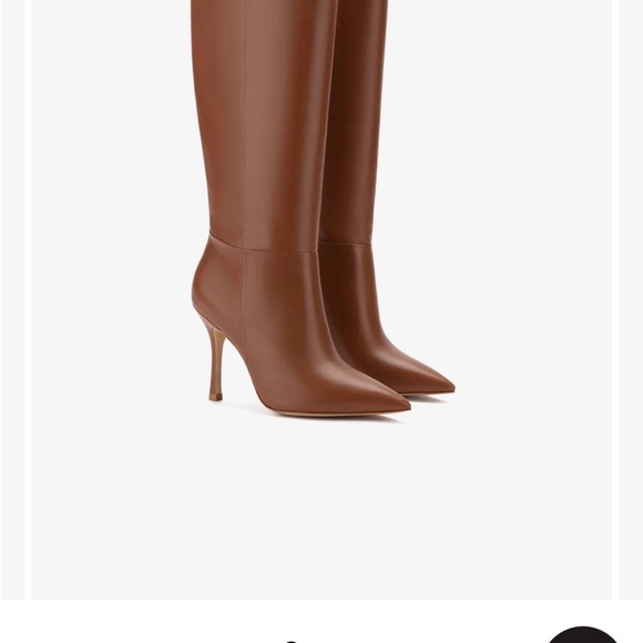 Larroude Brown Heeled Boots with Stiletto Heel - Picture 2 of 5